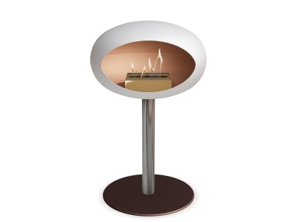 3748 31 dome ground steel low 50 cm white barva a prumer nohy rose gold 25 cm barva podstavce rose gold kartus rose gold