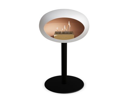 3748 36 dome ground steel low 50 cm white barva a prumer nohy rose gold 25 cm barva podstavce rose gold kartus rose gold