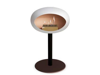 3748 40 dome ground steel low 50 cm white barva a prumer nohy rose gold 25 cm barva podstavce rose gold kartus rose gold