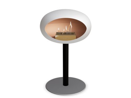 3748 42 dome ground steel low 50 cm white barva a prumer nohy rose gold 25 cm barva podstavce rose gold kartus rose gold