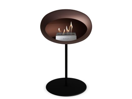 3751 12 dome ground steel low 50 cm mocca barva a prumer nohy rose gold 60 cm barva podstavce mocca kartus rose gold