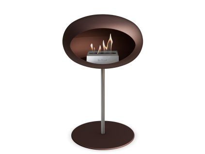 3751 6 dome ground steel low 50 cm mocca barva a prumer nohy rose gold 60 cm barva podstavce mocca kartus rose gold