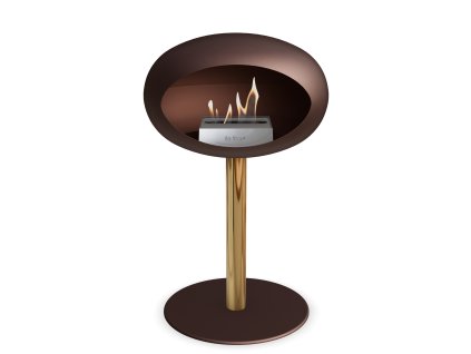 3751 23 dome ground steel low 50 cm mocca barva a prumer nohy rose gold 60 cm barva podstavce mocca kartus rose gold