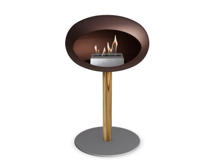 3751 24 dome ground steel low 50 cm mocca barva a prumer nohy rose gold 60 cm barva podstavce mocca kartus rose gold