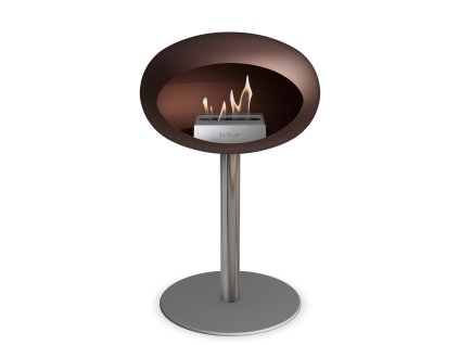 3751 7 dome ground steel low 50 cm mocca barva a prumer nohy rose gold 60 cm barva podstavce mocca kartus rose gold