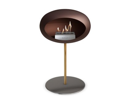 3751 20 dome ground steel low 50 cm mocca barva a prumer nohy rose gold 60 cm barva podstavce mocca kartus rose gold