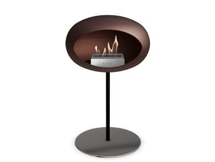 3751 10 dome ground steel low 50 cm mocca barva a prumer nohy rose gold 60 cm barva podstavce mocca kartus rose gold