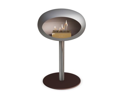 3754 30 dome ground steel low 50 cm nickel barva a prumer nohy rose gold 60 cm barva podstavce nickel kartus nerez