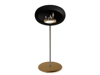 3757 34 dome ground steel high 80 cm black barva a prumer nohy rose gold 25 cm barva podstavce lestena ocel kartus rose gold