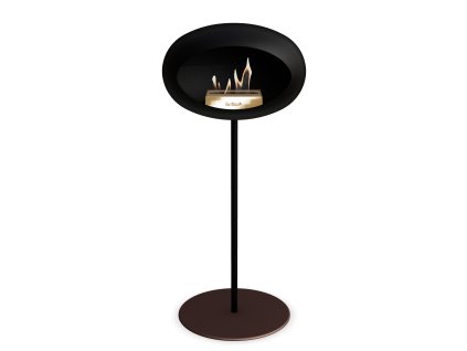 3757 46 dome ground steel high 80 cm black barva a prumer nohy rose gold 25 cm barva podstavce lestena ocel kartus rose gold