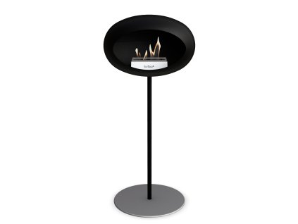 3757 18 dome ground steel high 80 cm black barva a prumer nohy rose gold 25 cm barva podstavce lestena ocel kartus rose gold