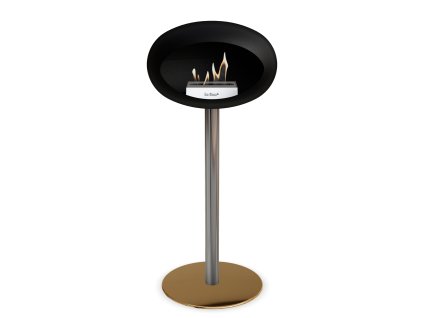 3757 3 dome ground steel high 80 cm black barva a prumer nohy rose gold 25 cm barva podstavce lestena ocel kartus rose gold