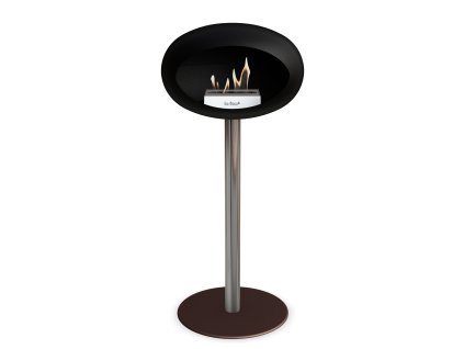 3757 5 dome ground steel high 80 cm black barva a prumer nohy rose gold 25 cm barva podstavce lestena ocel kartus rose gold