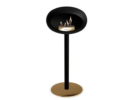 3757 43 dome ground steel high 80 cm black barva a prumer nohy rose gold 25 cm barva podstavce lestena ocel kartus rose gold