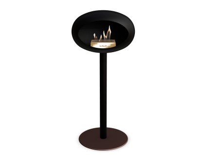 3757 45 dome ground steel high 80 cm black barva a prumer nohy rose gold 25 cm barva podstavce lestena ocel kartus rose gold