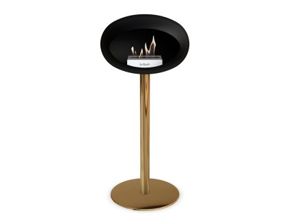 3757 23 dome ground steel high 80 cm black barva a prumer nohy rose gold 25 cm barva podstavce lestena ocel kartus rose gold