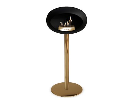 3757 53 dome ground steel high 80 cm black barva a prumer nohy rose gold 25 cm barva podstavce lestena ocel kartus rose gold