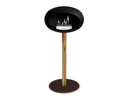 3757 25 dome ground steel high 80 cm black barva a prumer nohy rose gold 25 cm barva podstavce lestena ocel kartus rose gold