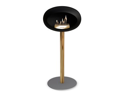 3757 57 dome ground steel high 80 cm black barva a prumer nohy rose gold 25 cm barva podstavce lestena ocel kartus rose gold