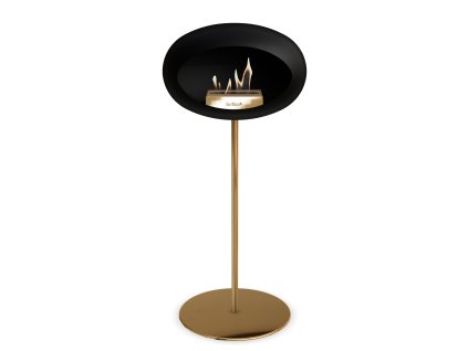 3757 54 dome ground steel high 80 cm black barva a prumer nohy rose gold 25 cm barva podstavce lestena ocel kartus rose gold