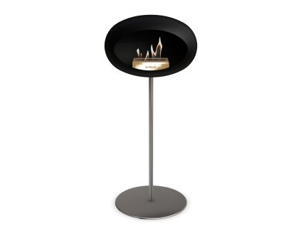 3757 30 dome ground steel high 80 cm black barva a prumer nohy rose gold 25 cm barva podstavce lestena ocel kartus rose gold