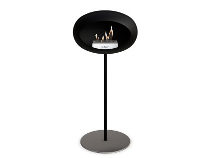 3757 10 dome ground steel high 80 cm black barva a prumer nohy rose gold 25 cm barva podstavce lestena ocel kartus rose gold