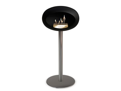 3757 29 dome ground steel high 80 cm black barva a prumer nohy rose gold 25 cm barva podstavce lestena ocel kartus rose gold