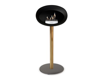 3757 19 dome ground steel high 80 cm black barva a prumer nohy rose gold 25 cm barva podstavce lestena ocel kartus rose gold