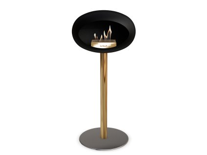 3757 49 dome ground steel high 80 cm black barva a prumer nohy rose gold 25 cm barva podstavce lestena ocel kartus rose gold