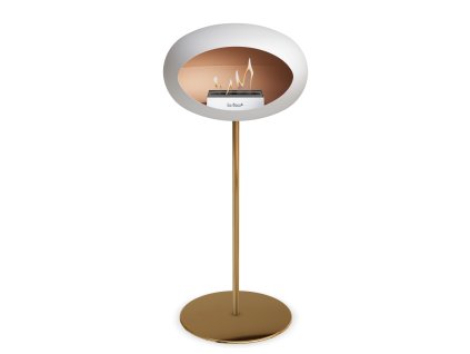 3760 24 dome ground steel high 80 cm white barva a prumer nohy lestena ocel 25 cm barva podstavce cerna kartus nerez