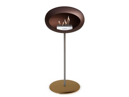 3763 5 dome ground steel high 80 cm mocca barva a prumer nohy rose gold 60 cm barva podstavce rose gold kartus rose gold