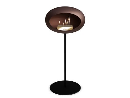 3763 37 dome ground steel high 80 cm mocca barva a prumer nohy rose gold 60 cm barva podstavce rose gold kartus rose gold