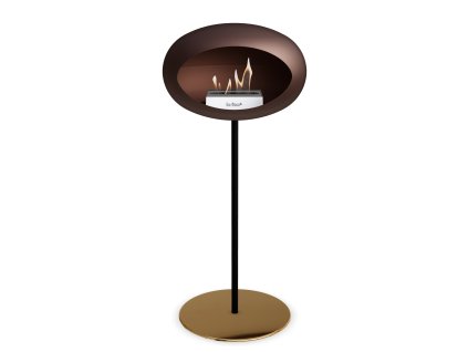 3763 15 dome ground steel high 80 cm mocca barva a prumer nohy rose gold 60 cm barva podstavce rose gold kartus rose gold