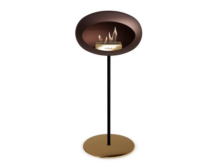 3763 38 dome ground steel high 80 cm mocca barva a prumer nohy rose gold 60 cm barva podstavce rose gold kartus rose gold