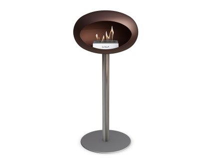 3763 8 dome ground steel high 80 cm mocca barva a prumer nohy rose gold 60 cm barva podstavce rose gold kartus rose gold