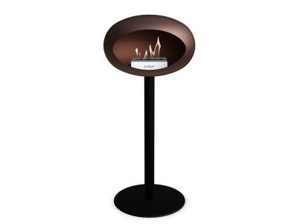 3763 12 dome ground steel high 80 cm mocca barva a prumer nohy rose gold 60 cm barva podstavce rose gold kartus rose gold