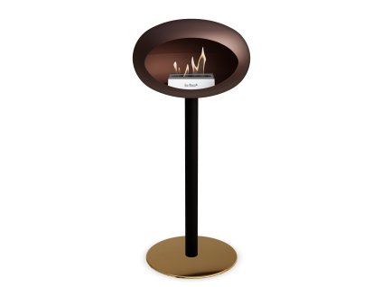 3763 14 dome ground steel high 80 cm mocca barva a prumer nohy rose gold 60 cm barva podstavce rose gold kartus rose gold