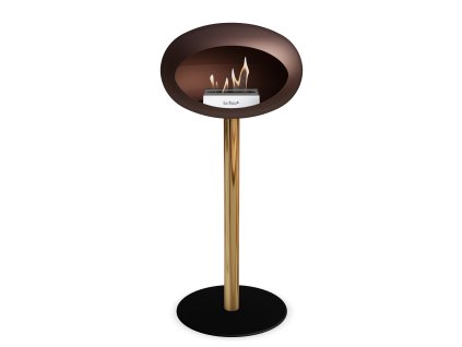 3763 22 dome ground steel high 80 cm mocca barva a prumer nohy rose gold 60 cm barva podstavce rose gold kartus rose gold