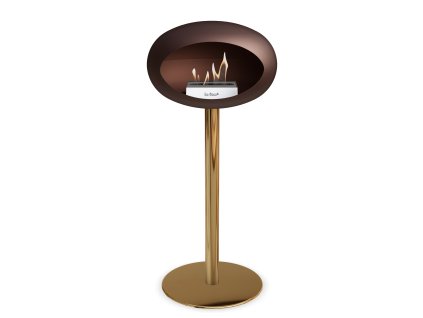 3763 24 dome ground steel high 80 cm mocca barva a prumer nohy rose gold 60 cm barva podstavce rose gold kartus rose gold