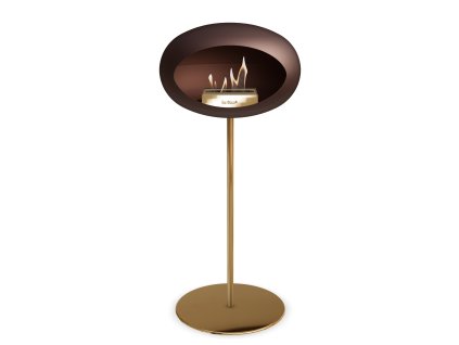 3763 43 dome ground steel high 80 cm mocca barva a prumer nohy rose gold 60 cm barva podstavce rose gold kartus rose gold