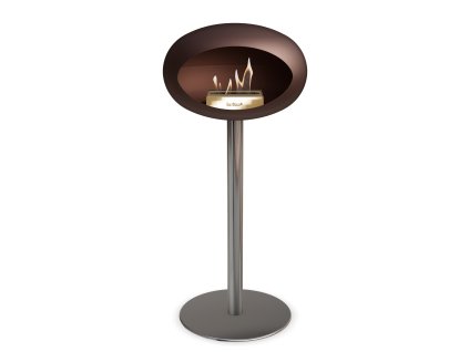 3763 30 dome ground steel high 80 cm mocca barva a prumer nohy rose gold 60 cm barva podstavce rose gold kartus rose gold