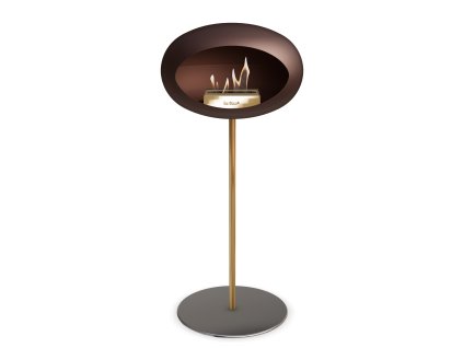 3763 41 dome ground steel high 80 cm mocca barva a prumer nohy rose gold 60 cm barva podstavce rose gold kartus rose gold