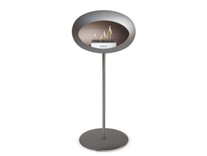 3766 1 dome ground steel high 80 cm nickel barva a prumer nohy lestena ocel 60 cm barva podstavce rose gold kartus nerez