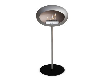 3766 2 dome ground steel high 80 cm nickel barva a prumer nohy lestena ocel 60 cm barva podstavce rose gold kartus nerez