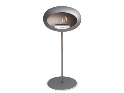 3766 5 dome ground steel high 80 cm nickel barva a prumer nohy lestena ocel 60 cm barva podstavce rose gold kartus nerez