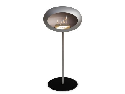 3766 28 dome ground steel high 80 cm nickel barva a prumer nohy lestena ocel 60 cm barva podstavce rose gold kartus nerez