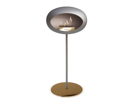 3766 30 dome ground steel high 80 cm nickel barva a prumer nohy lestena ocel 60 cm barva podstavce rose gold kartus nerez