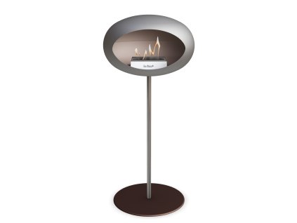 3766 4 dome ground steel high 80 cm nickel barva a prumer nohy lestena ocel 60 cm barva podstavce rose gold kartus nerez