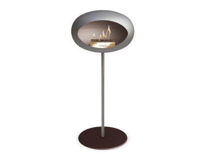 3766 32 dome ground steel high 80 cm nickel barva a prumer nohy lestena ocel 60 cm barva podstavce rose gold kartus nerez