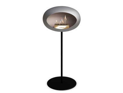 3766 38 dome ground steel high 80 cm nickel barva a prumer nohy lestena ocel 60 cm barva podstavce rose gold kartus nerez